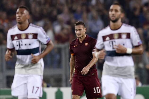 Rom, 21.10.2014 - UEFA Champions League 2014 2015 - AS Rom vs FC Bayern München - Francesco Totti 