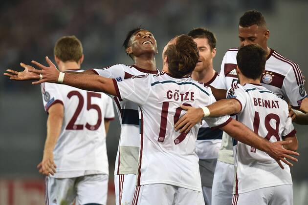 Mario Götze. Goal celebration - Rome, 21.10.2014 - UEFA Champions League 2014 2015 - AS Roma vs FC Bayern München - andreaxstaccioli