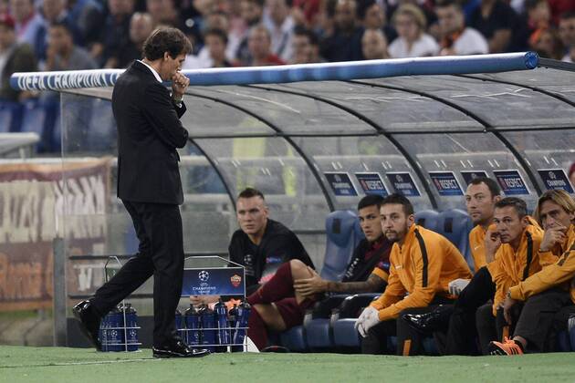 Rom, 21.10.2014 - UEFA Champions League 2014 2015 - AS Rom vs FC Bayern München - Rudi Garcia 