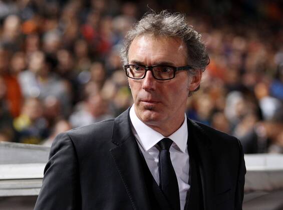 NICOSIA, Oct. 21, 2014 -- Paris Saint Germain s coach Laurent Blanc reacts during the Champions League Group F soccer match agains APOEL Nicosia at GSP Stadium in Nicosia, Cyprus, October 21, 2014. Paris Saint Germain won 1-0.)? (SP)CYPRUS-NICOSIA-UEFA-PSG VS NICOSIA SakisxSavvides 