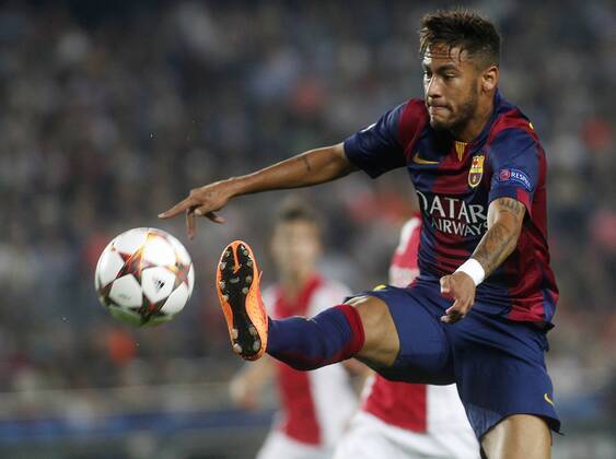 Champions League match between FC Barcelona and Ajax Amsterdam. In this picture, Neymar. xFRANCESCxADELANTADOx 