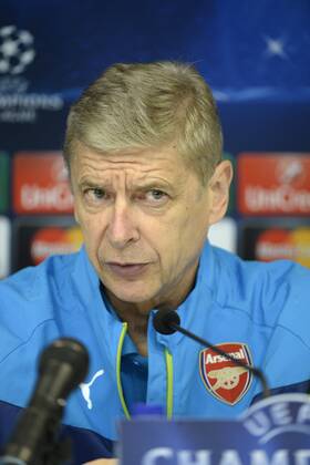 Arsene Wenger head coach of Arsenal FC FOOTBALL : Arsenal - Conference de presse - Ligue des Champions - Bruxelles - 21 10 2014 Photonews Panoramic 
