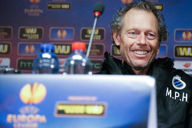 - BRUGGE, BELGIUM: Club s head coach Michel Preud homme miles at a press conference of Belgian soccer team Club Brugge, Wednesday 22 October 2014, in Brugge. Tomorrow Club Brugge is playing Danish team FC Kobenhavn in the third day of the group stage of the UEFA Europa League competition, in the group B. BRUNOxFAHY 04487011
