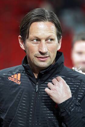 22.10.2014, xovx, Bayer Leverkusen - Zenit St.Petersburg, Trainer Roger Schmidt (Bayer 04 Leverkusen), Portrait.
