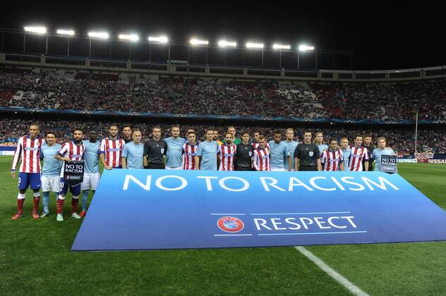 Atletico de Madrid Defender, Jose Maria Gimenez de Vargas - GIMENEZ, number 24 . Atletico de Madrid Goalkeeper, Miguel Angel Moya Rumbo - MOYA, number 1. Atletico de Madrid Defender, Diego Roberto Godin Leal - GODIN, number 2. Atletico de Madrid Defender, Ghillherme Magdalena Siqueira - SIQUEIRA, number 3. Atletico de Madrid Midfielder, Mario Suarez Mata - MARIO SUAREZ, number 4. Atletico de Madrid Midfielder, Tiago Cardoso Mendes - TIAGO, number 5. Atletico de Madrid Midfielder, Jorge Resurreccion Merodio - KOKE, number 6. Atletico de Madrid Forward, Antoine Griezmann - GRIEZMANN, number 7. Atletico de Madrid Midfielder, Raul Garcia Escudero - RAUL GARCIA, number 8. Atletico de Madrid Forward, Mario Mandzukic - MANDZUKIC, number 9. Atletico de Madrid Midfielder, Arda Turan - ARDA, number 10. Atletico de Madrid Forward, Raul Jimenez - RAUL JIMENEZ, number 11. Atletico de Madrid Goalkeeper, Jan Oblak - OBLAK, number 13. Atletico de Madrid Midfielder, Grabiel Fenandez Arenas - GABI, number 14. Atletico de Madrid Midfielder, Cristian Daniel Ansaldi - ANSALDI, number 15. Atletico de Madrid Midfielder, Saul Å?iguez Esclapez - SAUL, number 17. Atletico de Madrid Defender, Jesus Gamez Duarte - JESUS GAMEZ, number 18. Atletico de Madrid Defender, Juan Francisco Torres Belen - JUANFRAN, number 20. Atletico de Madrid Midfielder, Cristian Gabriel Rodriguez Barotti - CRISTIAN RODRIGUEZ, number 21. Atletico de Madrid Midfielder, Alessio Cerci - CERCI, number 22. Atletico de Madrid Defender, Joao Miranda de Souza Filho - MIRANDA, number 23. Malmo FF Defender, Matias Concha - MATIAS CONCHA, number 2. Malmo FF Defender, Anton Tinnerholm - ANTON TINNERHOLM, number 3. Malmo FF Defender, Filip Helander - FILIP HELANDER, number 4. Malmo FF Midfielder, Erdal Rakip - ERDAL RAKIP, number 5. Malmo FF Defender, Markus Halsti - MARKUS HALSTI, number 6. Malmo FF Forward, Magnus Eriksson - MAGNUS ERIKSSON, number 7. Malmo FF Defender, Enock Kofi Adu - ENOCK KOFI ADU, number 8. Malmo FF Forward, Markus Rosenberg - MARKUS ROSENBERG, number 9. Malmo FF Midfielder, Guillermo Molins - GUILLERMO MOLINS, number 10. Malmo FF Midfielder, Simon Thern - SIMON THERN, number 11. Malmo FF Midfielder, Simon Kroon - SIMON KROON, number 14. Malmo FF Forward, Pawel Cibicki - PAWEL CIBICKI, number 15. Malmo FF Goalkeeper, Sixten Mohlin - SIXTEN MOHLIN, number 16. Malmo FF Midfielder, Petar Petrovic - PETAR PETROVIC, number 17. Malmo FF Defender, Johan Hammar - JOHAN HAMMAR, number 18. Malmo FF Defender, Ricardinho - RICARDINHO, number 20. Malmo FF Midfielder, Erik Johansson - ERIK JOHANSSON, number 21. Malmo FF Midfielder, Amin Nazari - AMIN NAZARI, number 22. Malmo FF Forward, Isaac Kiese Thelin - ISAAC KIESE THELIN, number 24. Malmo FF Goalkeeper, Robin Olsen - ROBIN OLSEN, number 25. Malmo FF Forward, Agon Mehmeti - AGON MEHMETI, number 26. Malmo FF Goalkeeper, Zlatan Azinovic - ZLATAN AZINOVIC, number 27. Malmo FF Defender, Pa Konate - PA KONATE, number 32. Malmo FF Midfielder, Emil Forsberg - EMIL FORSBERG, number 33. Round 3 of the CHAMPIONS league, soccer match between Atletico de Madrid - Malmo FF at the Vicente Calderon estadium, Madrid - Spain by October 22, 2014. Defensa del club Atletico de Madrid, Jose Maria Gimenez de Vargas - GIMENEZ, dorsal 24 . Portero del club Atletico de Madrid, Miguel Angel Moya Rumbo - MOYA, dorsal 1. Defensa del club Atletico de Madrid, Diego Roberto Godin Leal - GODIN, dorsal 2. Defensa del club Atletico de Madrid, Ghillherme Magdalena Siqueira - SIQUEIRA, dorsal 3. Centrocampista del club Atletico de Madrid, Mario Suarez Mata - MARIO SUAREZ, dorsal 4. Centrocampista del club Atletico de Madrid, Tiago Cardoso Mendes - TIAGO, dorsal 5. Centrocampista del club Atletico de Madrid, Jorge Resurreccion Merodio - KOKE, dorsal 6. Delantero del club Atletico de Madrid, Antoine Griezmann - GR