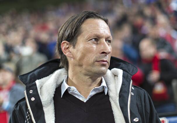 Trainer Roger Schmidt (Bayer) 22.10.2014, Leverkusen, Bayer 04 Leverkusen vs. FC Zenit St.Petersburg Â