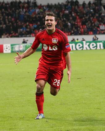 Champions League : Bayer 04 Leverkusen- Zenith St. Petersburg 3.Spieltag Giulio Donati (BL), Torschütze zum 1:0. Champions League : Bayer 04 Leverkusen--Zenith St. Petersburg 3.Spieltag