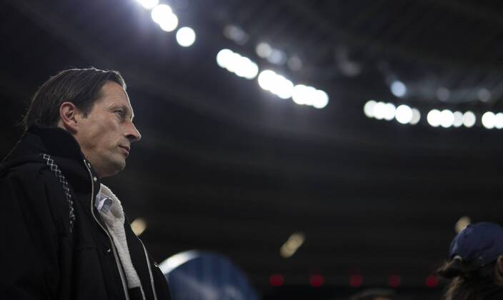 Leverkusen, 22.10.2014, BayArena Trainer Roger Schmidt (Bayer) Bayer Leverkusen - Zenit St. Petersburg mm