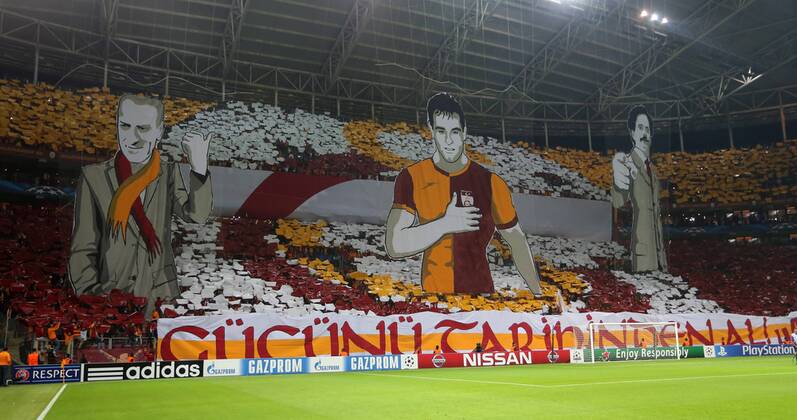 UEFA Champions League Group D match - Galatasaray and Istanbul Fans at Turk Telekom Arena on October 22, 2014 in Istanbul, Turkey. Pictured: Atmosphere. 