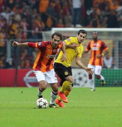 UEFA Champions League Group D match between Galatasaray and Borussia Dortmund at Turk Telekom Arena on October 22, 2014 in Istanbul, Turkey. Pictured: Hamit Altintop of Galatasaray and of Borussia Dortmund. 