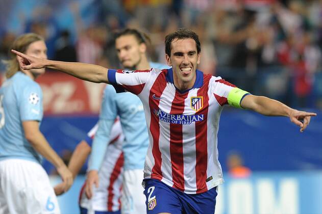 Atletico de Madrid Defender, Diego Roberto Godin Leal - GODIN, Champions League match between Atletico Madrid and Malmö FF. In this picture, MIguelLopez. 