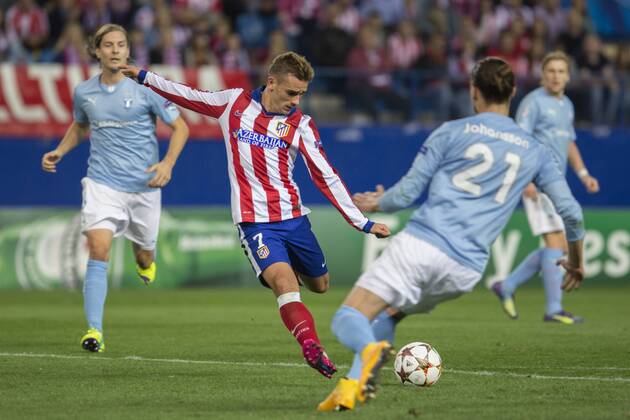 Champions League match between Atletico Madrid and Malmö FF. In this picture, Antoine Griezmann - (Photo:SergioLopez Cordon) 