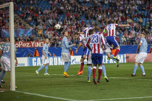 Champions League match between Atletico Madrid and Malmö FF. In this picture, Diego Godin (Photo:SergioLopez Cordon) 