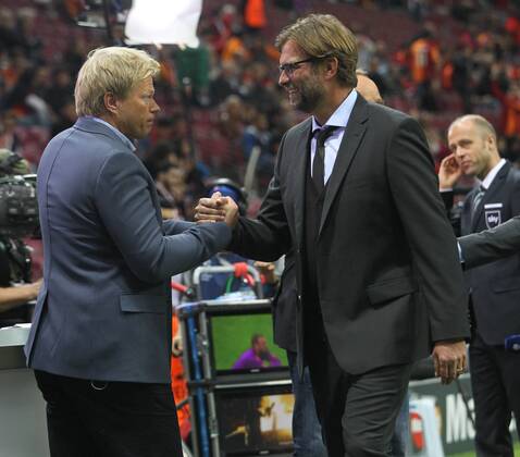UEFA Champions League Group D match between Galatasaray and Borussia Dortmund at Turk Telekom Arena on October 22, 2014 in Istanbul, Turkey. Score: Galatasaray 0 - Borussio Dortmund 4 Pictured: Oliver Kahn and Coach Jurgen Klopp of Borussia Dortmund. 