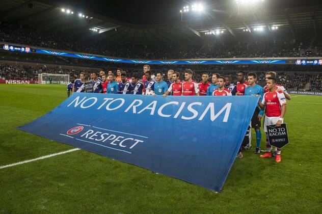 Anderlecht , Belgium October , 22 2014 Football UEFA Champions League Group D RSC Anderlecht vs Arsenal FC On this picture : Kick Off MichelxGouverneur 