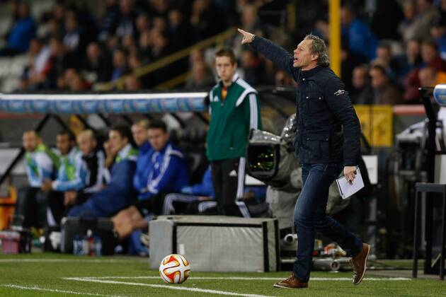 - BRUGGE, BELGIUM: Club s head coach Michel Preud homme pictured during a game between Belgian soccer team Club Brugge and Danish team FC Kobenhavn, Thursday 23 October 2014, in Brugge stadium. It is the third day of the group stage of the UEFA Europa League competition, in group B. BRUNOxFAHY 04488467