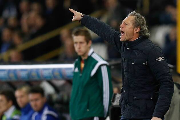 - BRUGGE, BELGIUM: Club s head coach Michel Preud homme pictured during a game between Belgian soccer team Club Brugge and Danish team FC Kobenhavn, Thursday 23 October 2014, in Brugge stadium. It is the third day of the group stage of the UEFA Europa League competition, in group B. BRUNOxFAHY 04488468