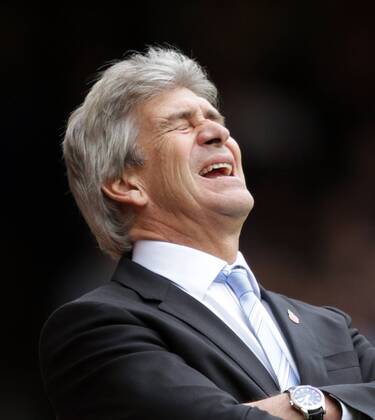 West Ham United v Manchester City . . London, UK . . 25.10.2014 Manuel Pellegrini (Man City manager) after the first West Ham goal. 