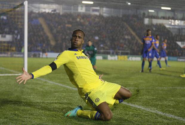 - Capital One Cup - Shrewsbury Town vs Chelsea - Greenhous Meadow Stadium - Shrewsbury - England - 28th October 2014 - Picture SimonBellis Sportimage EDITORIAL USE ONLY. No use with unauthorised audio, video, data, fixture lists, club league logos or live services. Online in-match use limited to 120 images, no video emulation. No use in betting, games or single club league player publications.