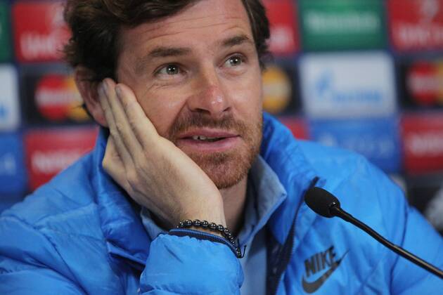 ST. PETERSBURG, RUSSIA. NOVEMBER 3, 2014. Zenit s head coach Andre Villas-Boas looks on at a press conference  RE153C73