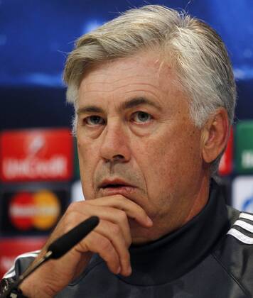 Carlo Ancelotti at press conference before the Champions League match of Real Madrid xBEATRIZxGUZMANx 
