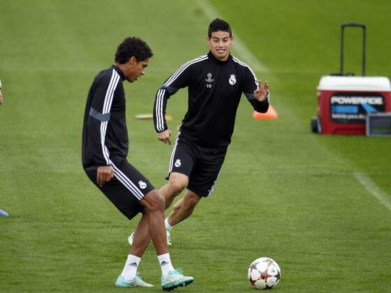 Real Madrid training session James Rodriguez. xBEATRIZxGUZMANx 