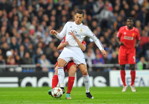 Aktuell Fussball, Champions League, Real Madrid - FC Liverpool 04.11.2014, Fussball Champions League, Real Madrid - FC Liverpool, v.l. Cristiano Ronaldo (Real Madrid)