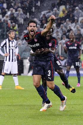 Juventus Turin - Olympiakos Piräus Torjubel Alberto Botia 