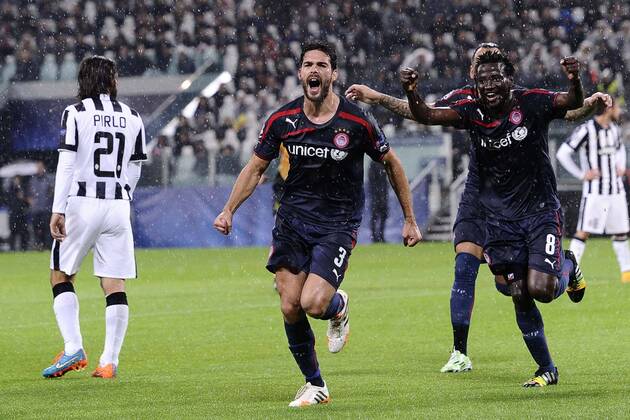 Juventus Turin - Olympiakos Piräus Torjubel Alberto Botia 