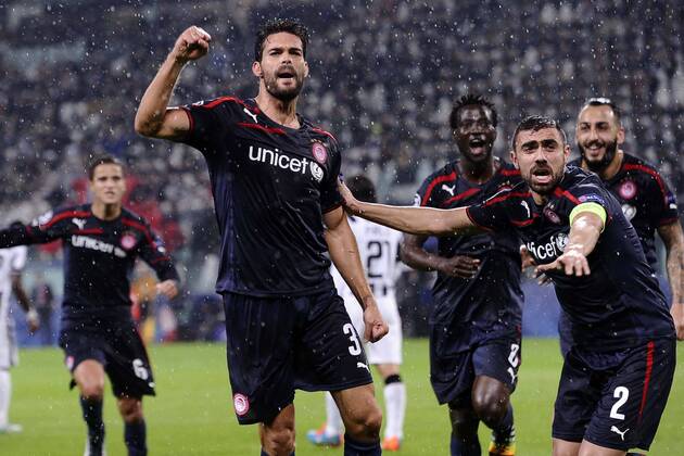 Juventus Turin - Olympiakos Piräus Torjubel Alberto Botia 
