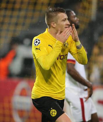 Aktuell Fussball, Champions League, Borussia Dortmund - Galatasaray Istanbul Dortmund, Fussball, Herren, UEFA Champions League, Saison 2014 2015, Spieltag 4, Gruppe D, Borussia Dortmund vs Galatasaray Istanbul, 04.11.2014, Signal Iduna Arena Dortmund, Marco Reus, BVB, Torjubel