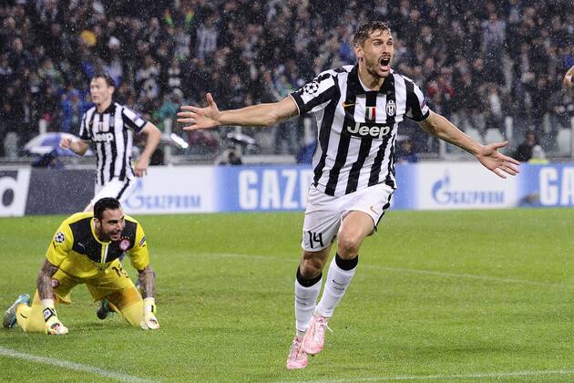 Juventus Turin - Olympiakos Piräus Torjubel Fernando Llorente 