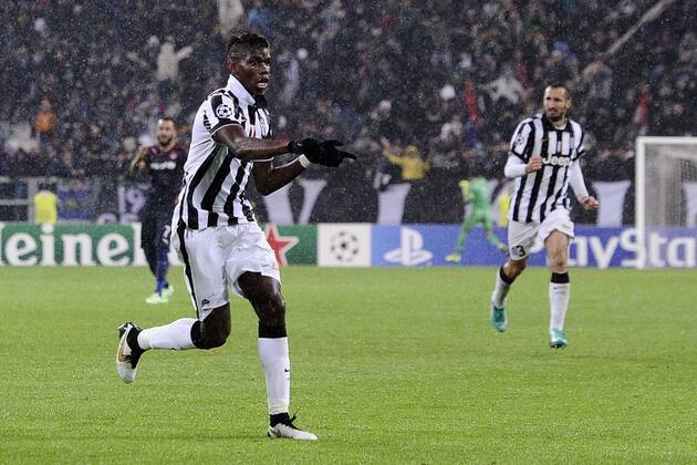 Juventus Turin - Olympiakos Piräus Torjubel Paul Pogba 