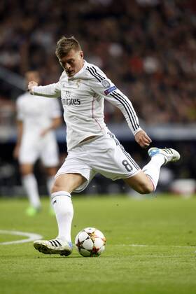 Aktuell Fussball, Champions League, Real Madrid - FC Liverpool Toni Kroos of Real Madrid during the Champions League group B soccer match between Real Madrid and Liverpool at Santiago Bernabeu Stadium in Madrid, Spain. November 04, 2014.  (20190630)
