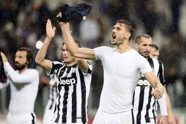 Juventus Turin - Olympiakos Piräus Schlussjubel Fernando Llorente 