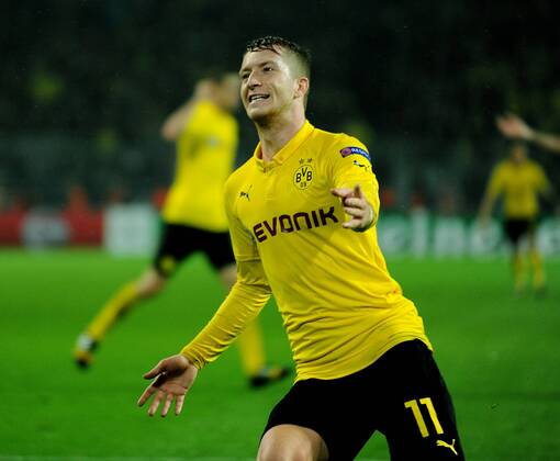 Championsleague: Borussia Dortmund - Galatasaray Istanbul 04.11.2014. Torschütze Marco Reus (BvB) jubelt nach dem 1:0. HM