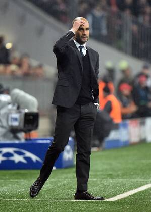 05.11.2014, xjhx, Fussball Champions League, FC Bayern München - AS Rom, v.l.Pep Guardiola (Trainer FC Bayern Muenchen)