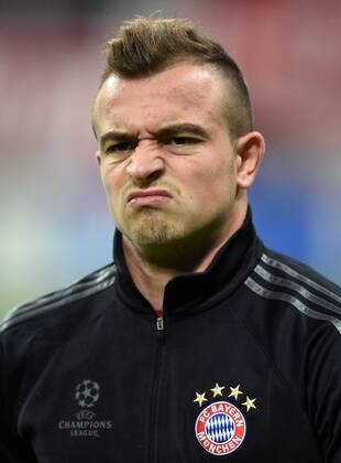 FUSSBALL CHAMPIONS LEAGUE SAISON 2014 2015 Vorrunde FC Bayern Muenchen - AS Rom 05.11.2014 Xherdan Shaqiri (FC Bayern Muenchen) 