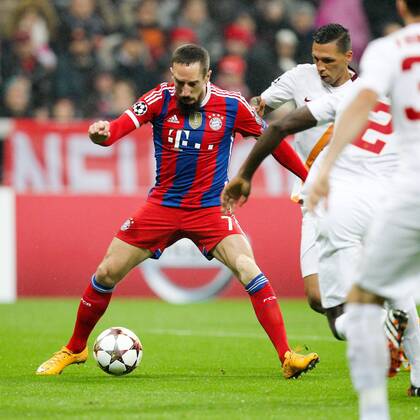 Franck Ribery 7 (FC Bayern Muenchen) FC Bayern Muenchen vs. AS Rom, Fussball, Champions League, 05.11.2014 EP_CKT