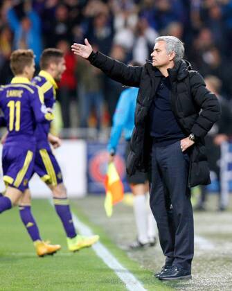 SOCCER - CL, Maribor vs Chelsea MARIBOR,SLOVENIA,05.NOV.14 - SOCCER - UEFA Champions League, group stage, NK Maribor vs Chelsea FC. Image shows head coach Jose Mourinho (Chelsea). 