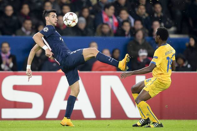 Aktuell Fussball, Champions League, Paris St. Germain - Apoel Nikosia 2 Javier Pastore (PSG) FOOTBALL : PSG vs Apoel FC - Ligue des Champions - 05 11 2014 JBAutissier Panoramic 