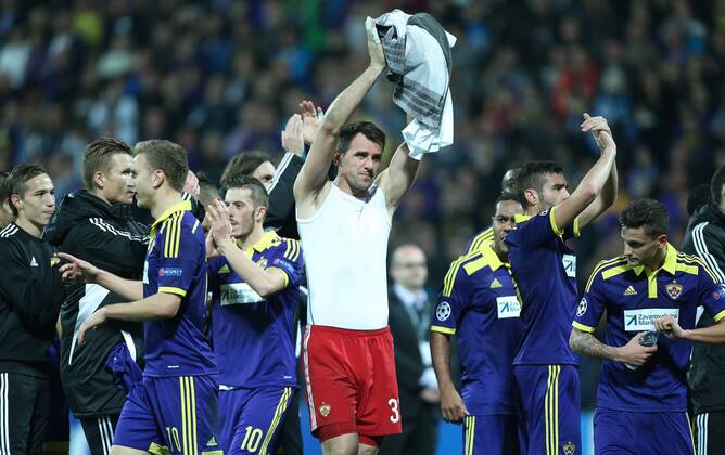 PXL_NK Maribor Chelsea FC 05.11.2014., stadium Ljudski vrt, Maribor, Slovenia - UEFA Champions League, Group G, Matchday 4, NK Maribor - Chelsea FC. Ales Mertelj, Agim Ibraimi, Jasmin Handanovic.  SanjinxStrukic PIXSELL