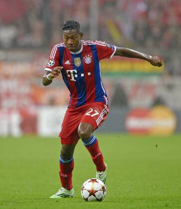 05.11.2014, Fussball Champions League 2014 2015, Vorrunde, 4.Spieltag, FC Bayern München - AS Rom, in der Allianzarena München. David Alaba (Bayern) am Ball. 