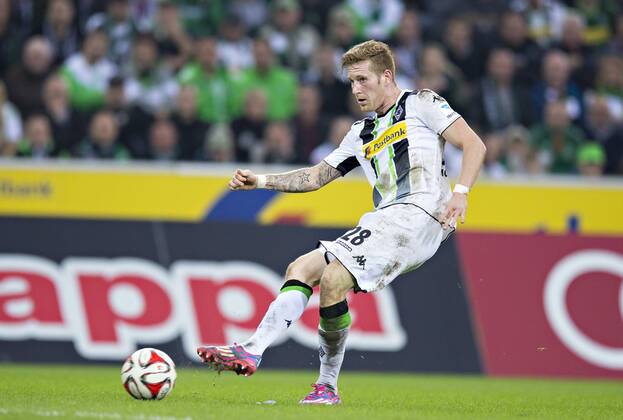 Mönchengladbach, 02.11.2014, Borussia Park Andre Hahn (BMG) VfL Borussia Mönchengladbach - TSG Hoffenheim mm
