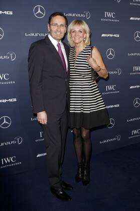 Christa Kinshofer-Rembeck mit Ehemann Erich Rembeck beim Laureus Medien Preis 2014 im Grand Hyatt. Berlin, 12.11.2014 Foto:xR.xHardex xFuturexImage