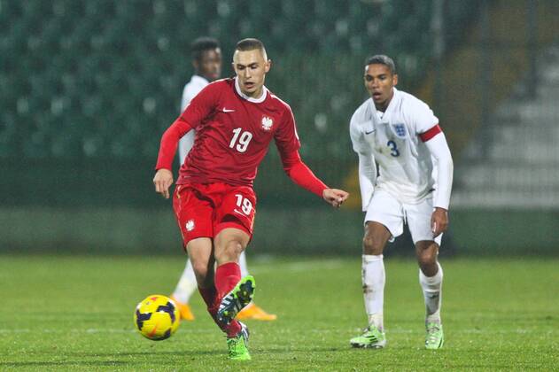 17.11.2014, Gdansk , Football International friendly , Under-18 Match , Poland - England: Kevin Pytlik (POL)  20141117_awj_289