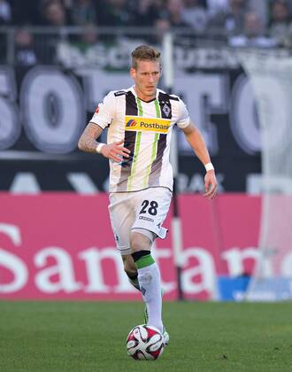 Mönchengladbach, 22.11.2014, Borussia Park Andre Hahn (BMG) VfL Borussia Mönchengladbach - Eintracht Frankfurt mm