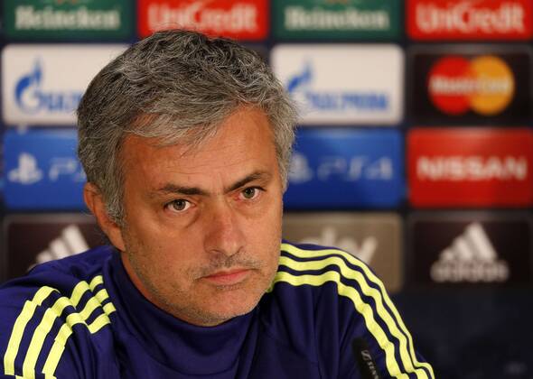 Düsseldorf , Deutschland, UEFA Champions League , 5. Spieltag, Matchday 5 , FC Schalke 04 - Chelsea FC Pressekonferenz Chelsea FC im Lindner Airports-Hotel in Düsseldorf am 24.11. 2014 Chelsea FC Cheftrainer Jose MOURINHO (CFC)