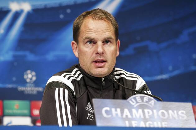 coach Frank de Boer of Ajax during a press conference of Ajax Amsterdam prior to the UEFA Champions League group F match between Paris Saint-Germain and Ajax on November 24, 2014 at the Parc de Princes stadium in Paris, France. Press conference Ajax in Paris UEFA Champions League Group F 2014 2015 xVIxxIVx 3298863