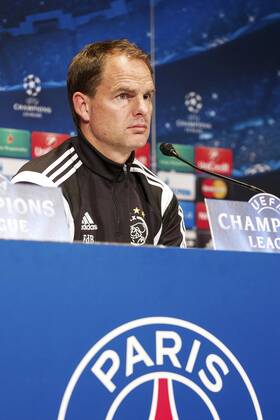 coach Frank de Boer of Ajax during a press conference of Ajax Amsterdam prior to the UEFA Champions League group F match between Paris Saint-Germain and Ajax on November 24, 2014 at the Parc de Princes stadium in Paris, France. Press conference Ajax in Paris UEFA Champions League Group F 2014 2015 xVIxxIVx 3298866